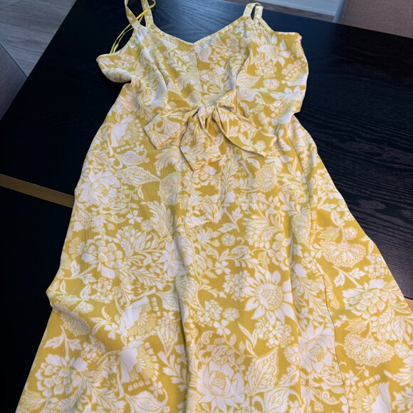 MSK Maxi Sundress Size Small Yellow EUC - Picture 6 of 9